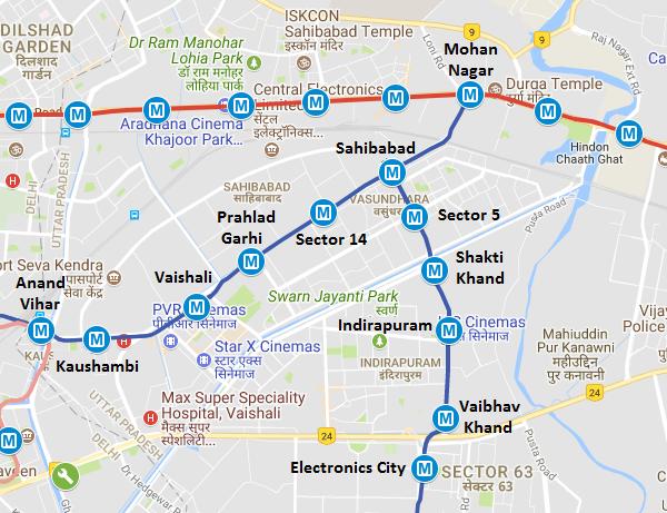 DMRC plan to extend Noida and Vaishali Metro to Mohan Nagar