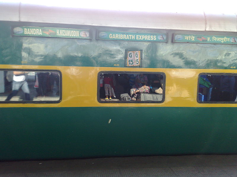 Bandra Terminal - Hazrat Nizamuddin Garib Rath Express