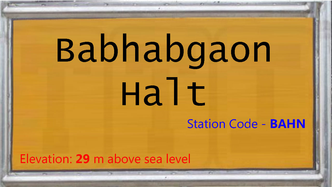 Babhabgaon Halt Babhabgaon Halt