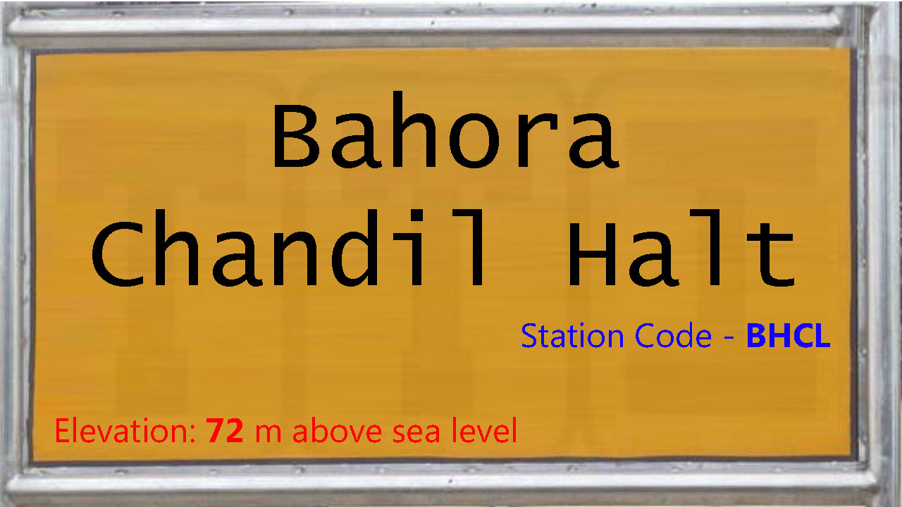 Bahora Chandil Halt