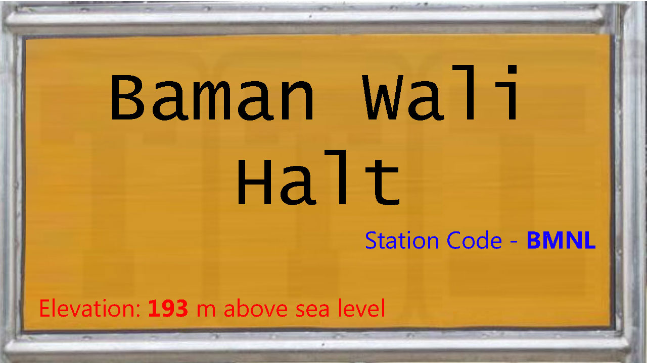Baman Wali Halt Baman Wali Halt