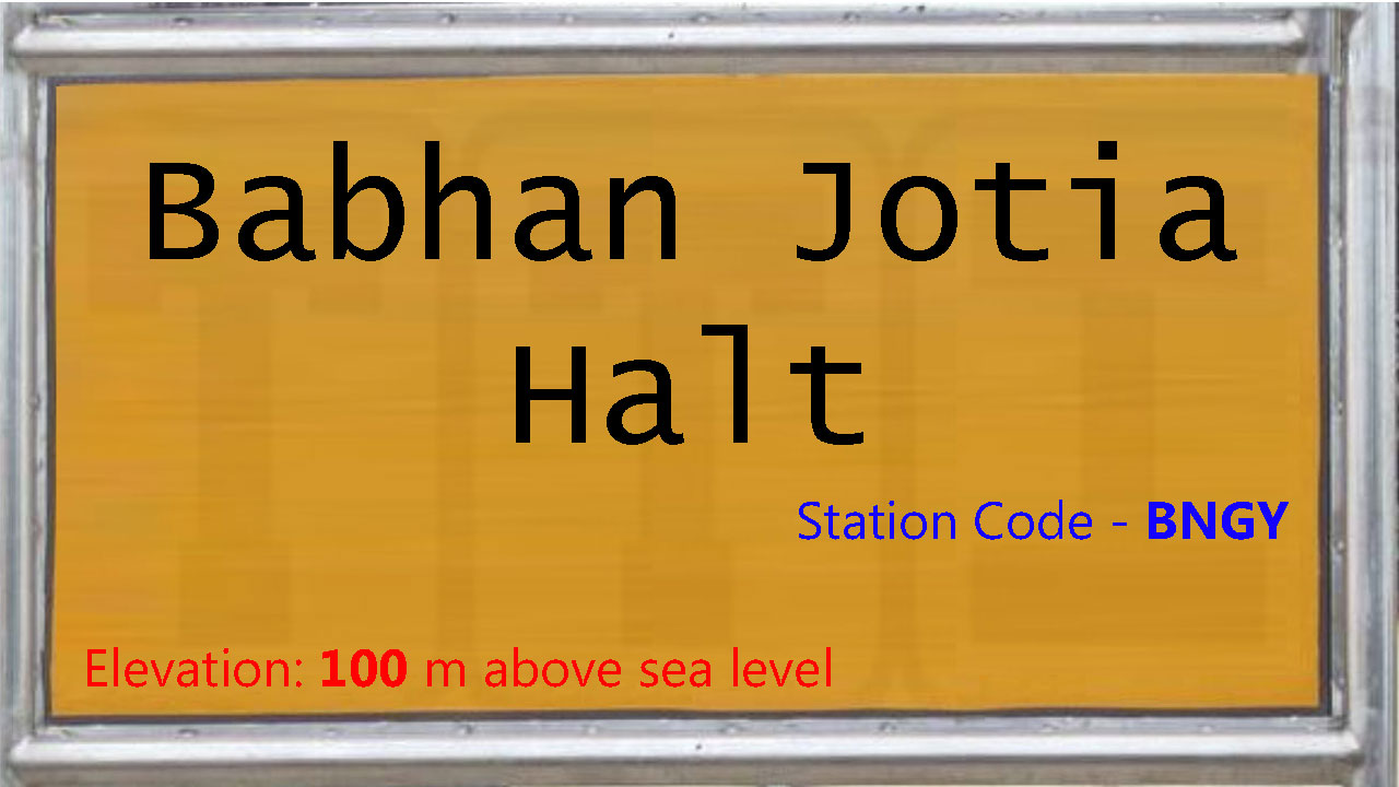 Babhan Jotia Halt