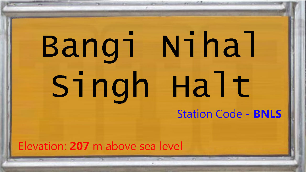 Bangi Nihal Singh Halt