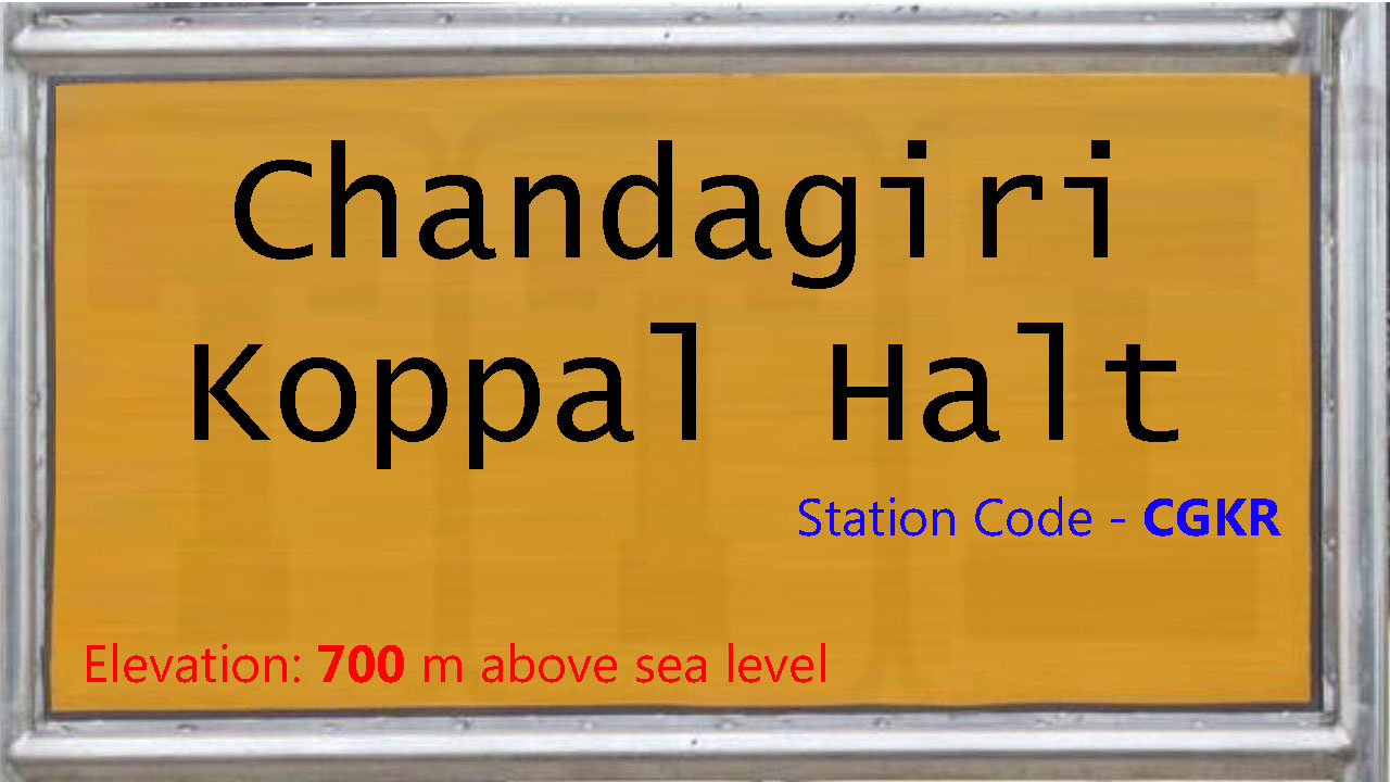 Chandagiri Koppal Halt Chandagiri Koppal Halt