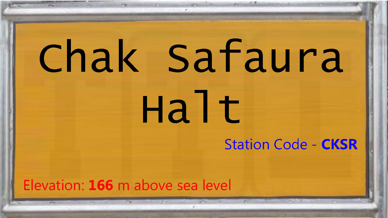 Chak Safaura Halt