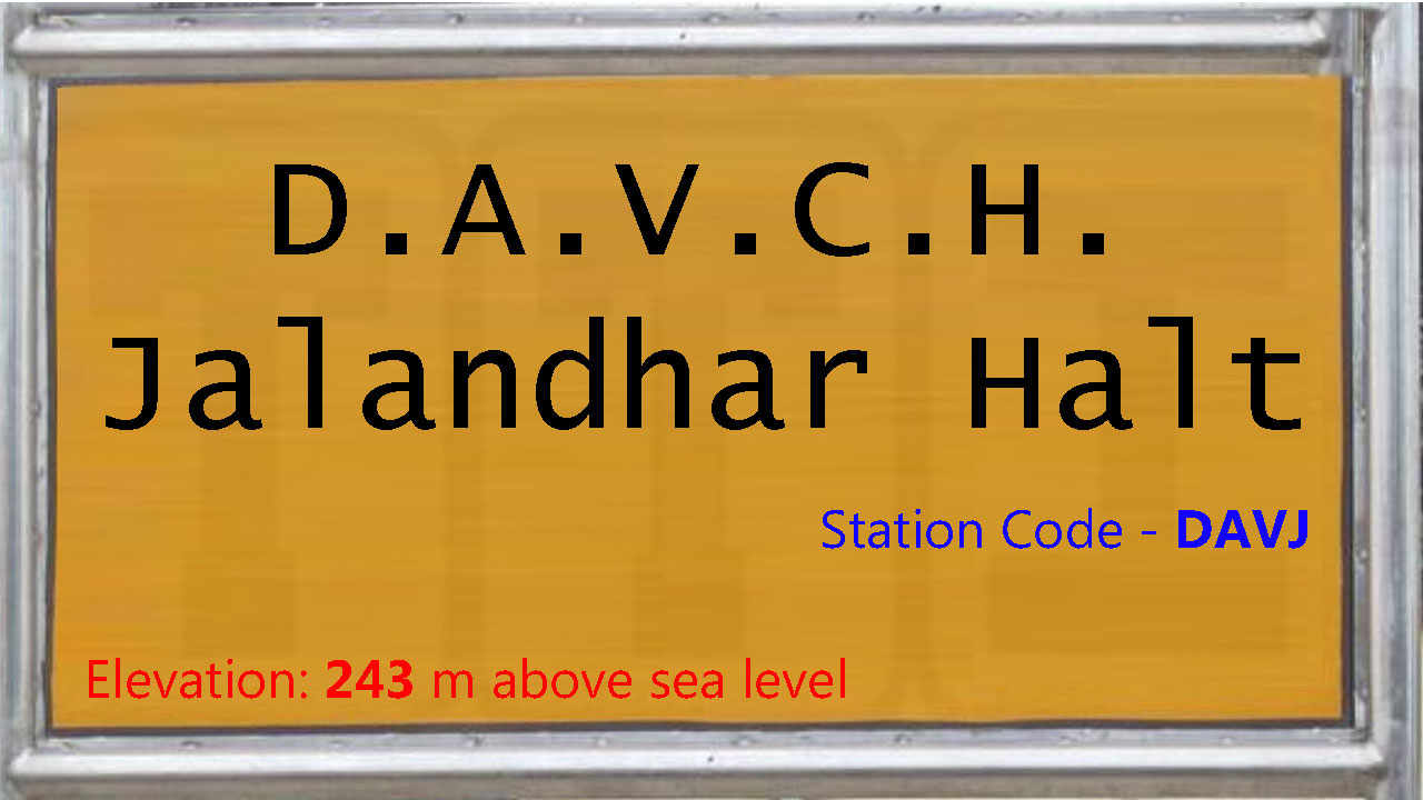 D.A.V.C.H. Jalandhar Halt