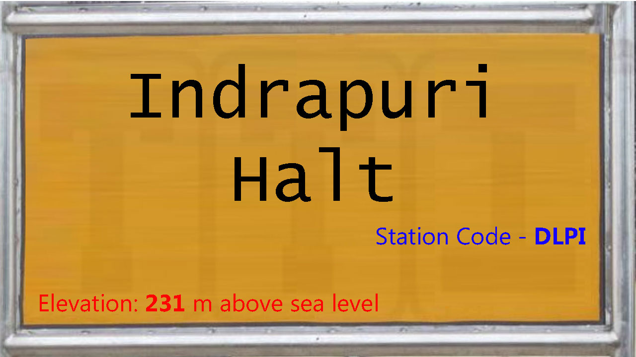 Indrapuri Halt Indrapuri Halt