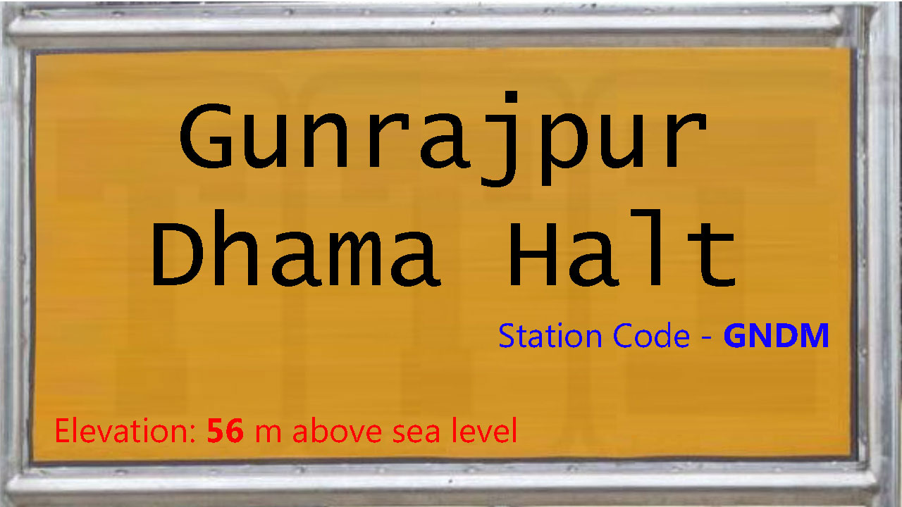 Gunrajpur Dhama Halt