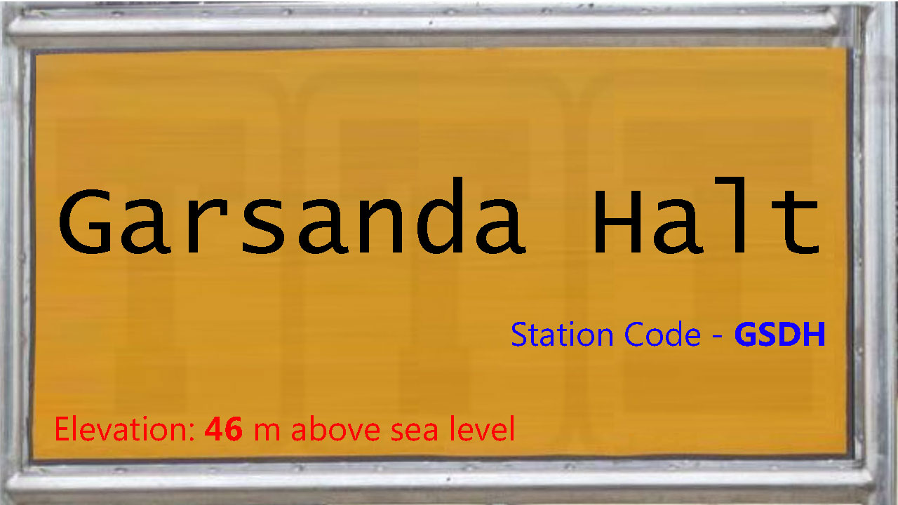 Garsanda Halt Garsanda Halt