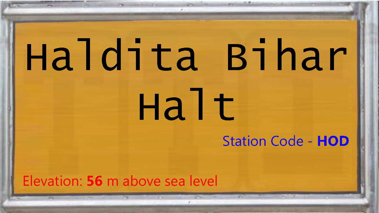 Haldia Bihar Halt