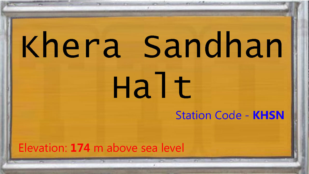 Khera Sandhan Halt