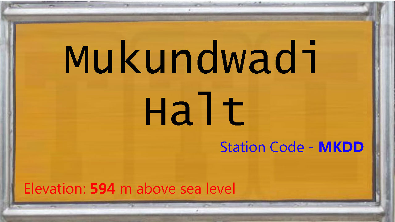 Mukundwadi Halt