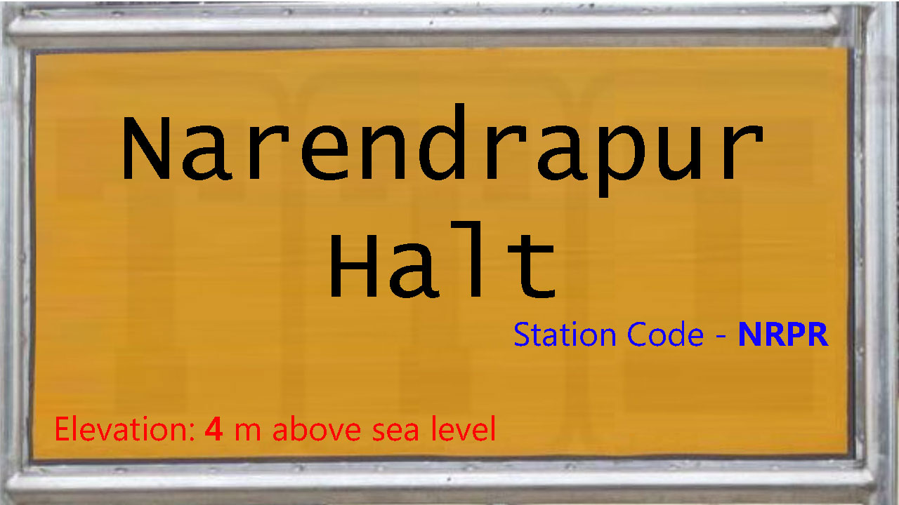 Narendrapur Halt Narendrapur Halt