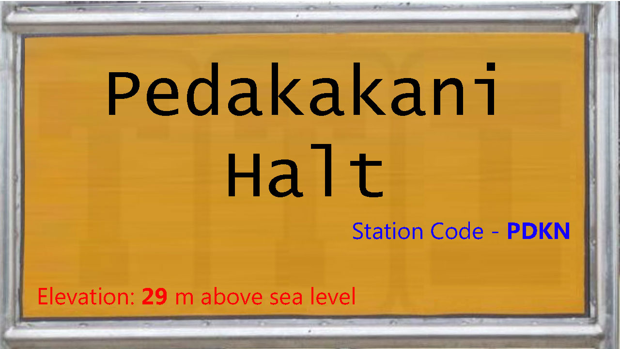 Pedakakani Halt Pedakakani Halt