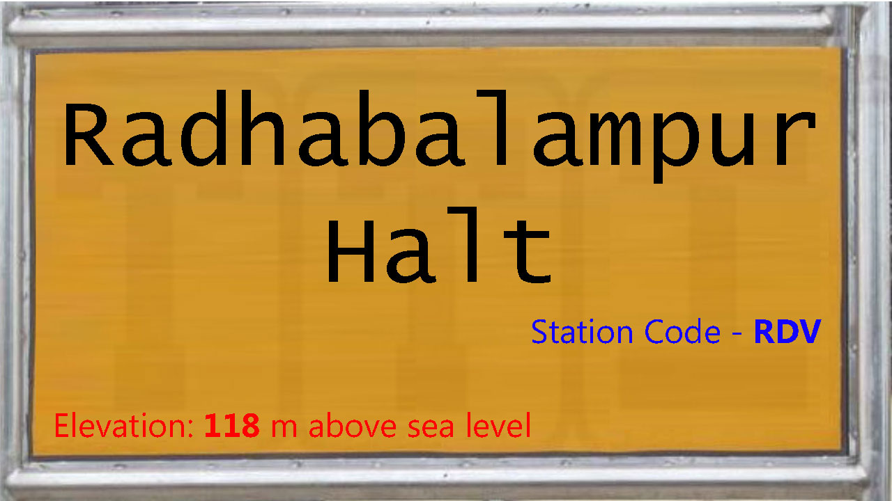 Radhabalampur Halt Radhabalampur Halt