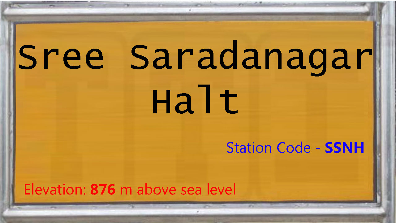 Sree Saradanagar Halt