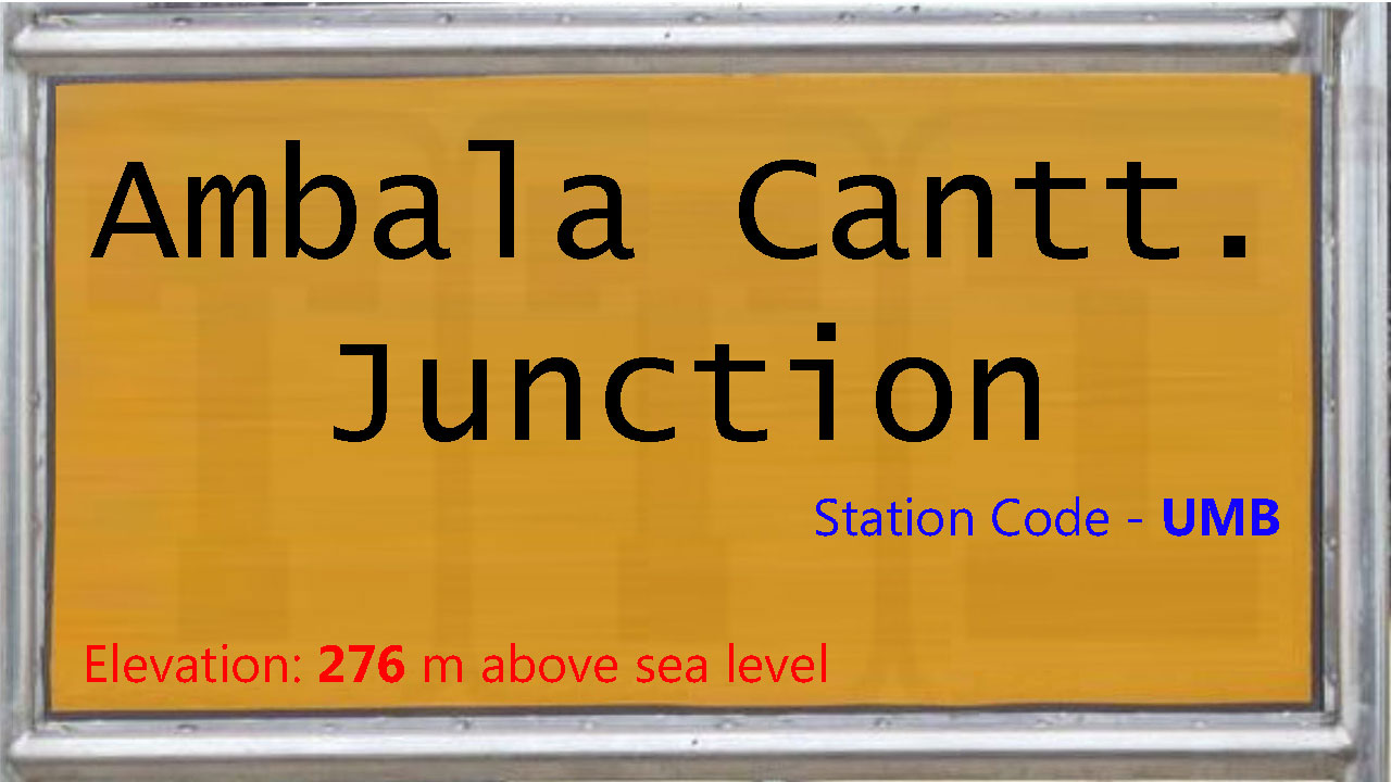 Ambala Cantt. Junction Ambala Cantt. Junction