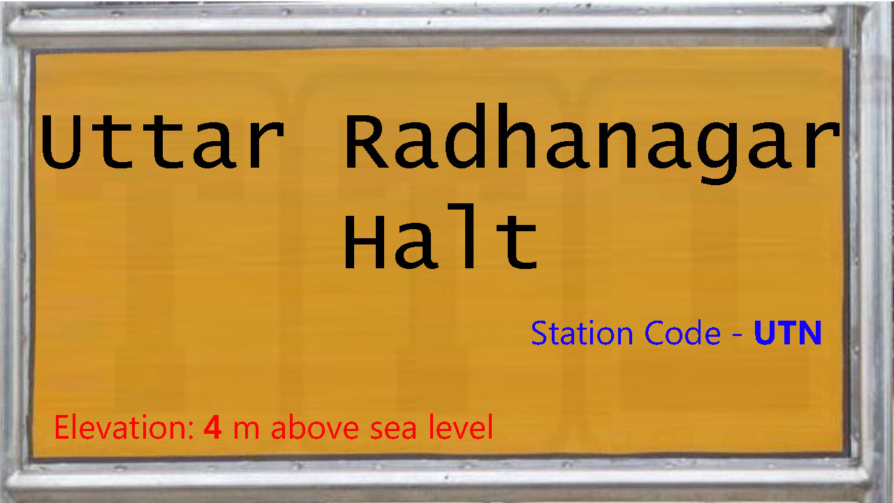 Uttar Radhanagar Halt