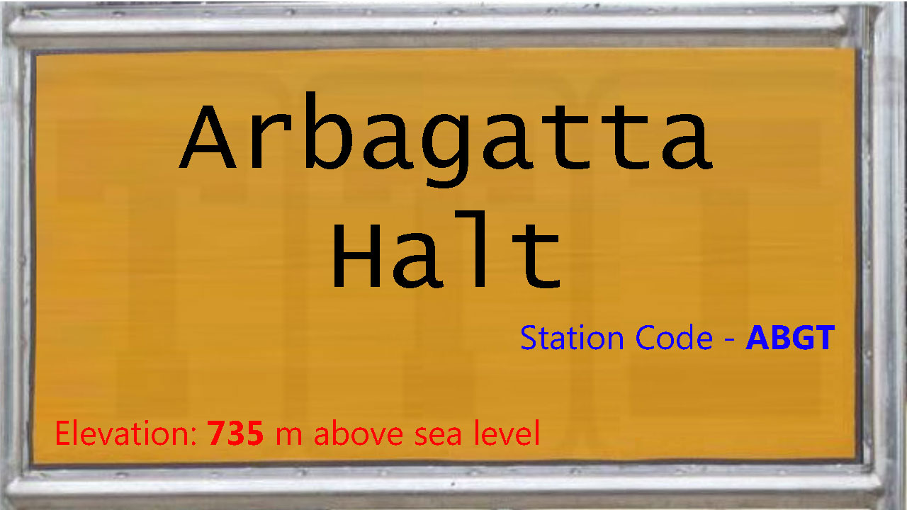Arbagatta Halt