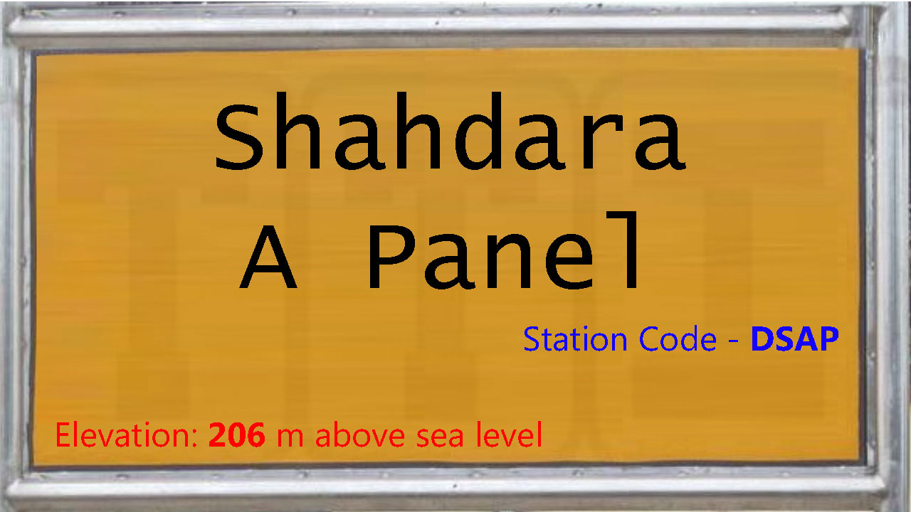 Shahdara A Panel