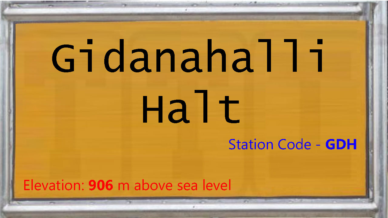 Gidanahalli Halt