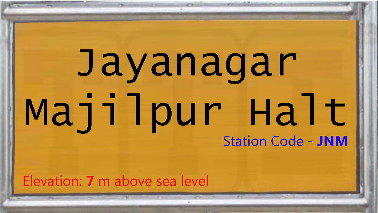 Jayanagar Majilpur Halt
