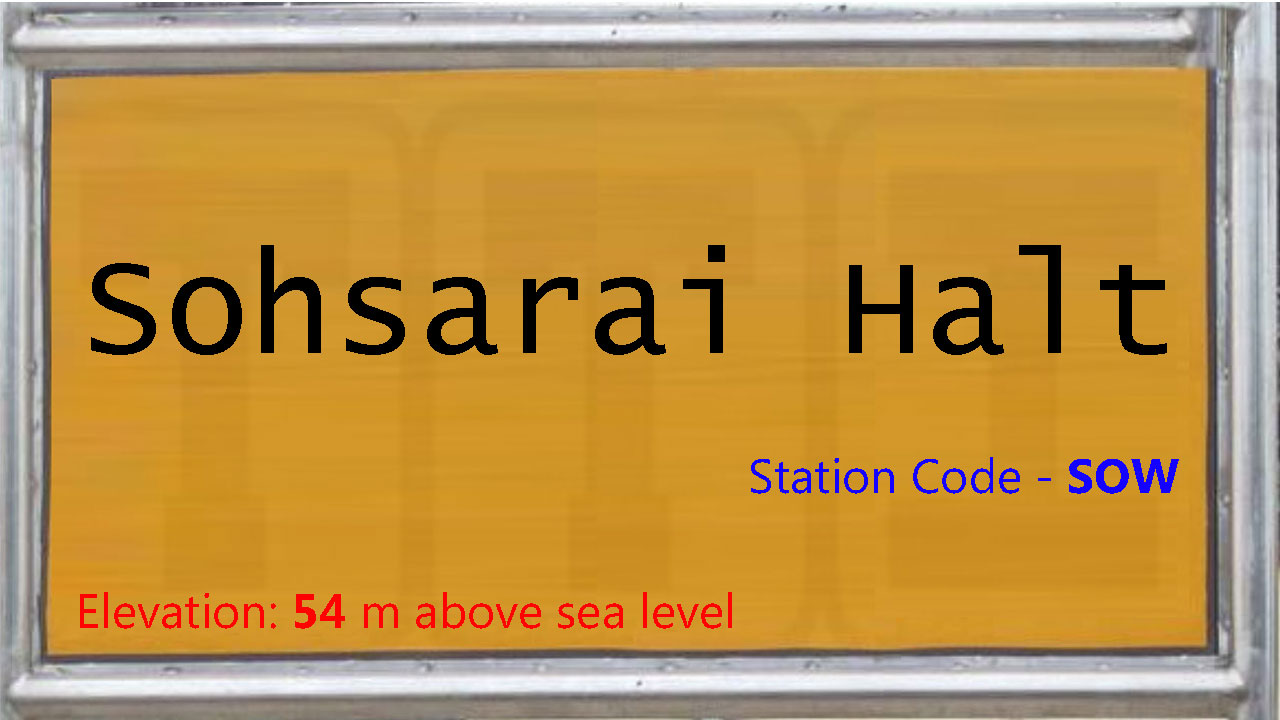 Sohsarai Halt