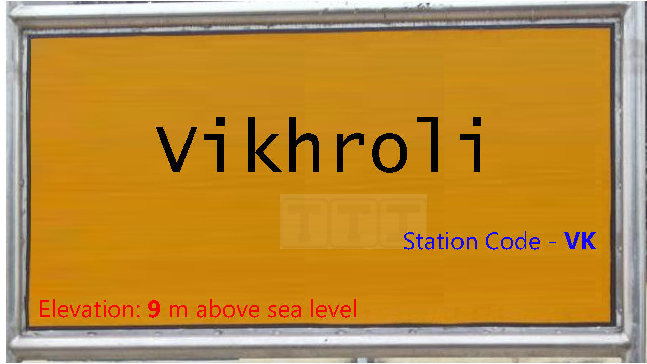 VK / Vikhroli Railway Station Train Arrival / Departure Timings at